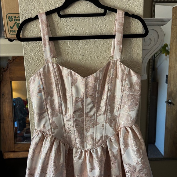 If By Sea Sleeveless Floral Jaquard Maxi Dress - Picture 3 of 13